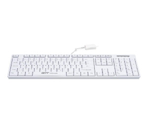 Gett CleanType Easy Basic TKL-105-GCQ-IP68-Khite-USB-CH