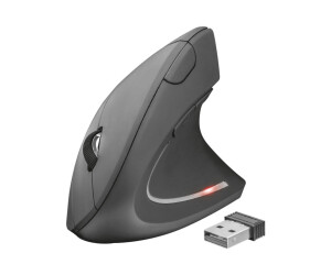 Trust Verto - Maus - ergonomisch - Für Rechtshänder - optisch - 6 Tasten - kabellos - 2.4 GHz - kabelloser Empfänger (USB)
