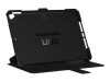 Urban Armor Gear UAG Rugged Case for iPad 10.2-in (7/8 Gen, 2019/2020) - Metropolis Black - Flip-Hülle für Tablet - composite - Schwarz - 10.2" - für Apple 10.2-inch iPad (7. Generation, 8. Generation)