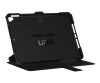 Urban Armor Gear UAG Rugged Case for iPad 10.2-in (7/8 Gen, 2019/2020) - Metropolis Black - Flip-Hülle für Tablet - composite - Schwarz - 10.2" - für Apple 10.2-inch iPad (7. Generation, 8. Generation)