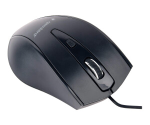 Gembird Maus Opt USB Black - Mouse - 1,200 dpi