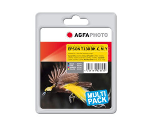 AgfaPhoto 4er-Pack - Schwarz, Gelb, Cyan, Magenta -...