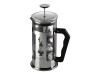 Bialetti French press - 1 L - black - silver - transparent - 8 cups - glass - glass - stainless steel