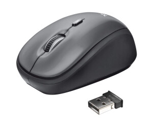 Trust Wireless Mouse Yvi - Mouse - Visually - Wireless - 2.4 GHz - Wireless recipient (USB)