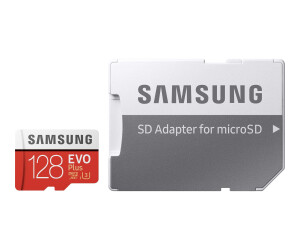 Samsung Evo Plus MB-MC128HA-Flash memory card (MicroSDXC-AN-SD adapter included)