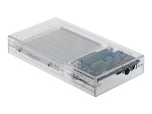 Delock External Dual Enclosure for 2 x 2.5" SATA HDD / SSD with USB Type-C - Speichergehäuse - 2.5" (6.4 cm)