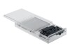 Delock External Dual Enclosure for 2 x 2.5" SATA HDD / SSD with USB Type-C - Speichergehäuse - 2.5" (6.4 cm)