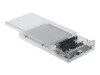 Delock External Dual Enclosure for 2 x 2.5" SATA HDD / SSD with USB Type-C - Speichergehäuse - 2.5" (6.4 cm)
