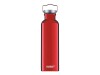 Sigg drinking bottle 0.75l red - 750 ml - daily use - red - aluminum - screw cap - 243 mm