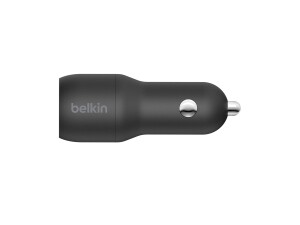 Belkin BoostCharge Dual Charger - Auto-Netzteil - 24 Watt - 4.8 A - 2 Ausgabeanschlussstellen (USB)