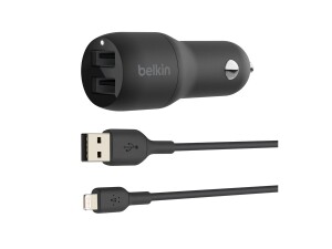 Belkin BoostCharge Dual Charger - Auto-Netzteil - 24 Watt...