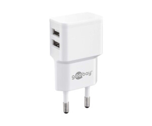 Wentronic goobay USB-C charger set - Netzteil - 12 Watt - 2.4 A - 2 Ausgabeanschlussstellen (USB)