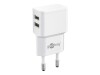 Goobay USB-C charger set - Netzteil - 12 Watt - 2.4 A - 2 Ausgabeanschlussstellen (USB)