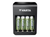 Varta LCD Plug Charger+ - 4 Std. Batterieladegerät / Stromadapter - (für 4xAA/AAA, 1x9V)