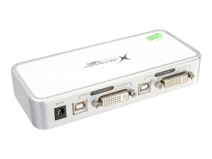 InLine KVM Switch - DVI - 2-fach - USB (4-fach) - mit Audio