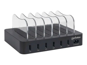 Manhattan Charging Station, 6x USB-A Ports, Outputs: 6x...
