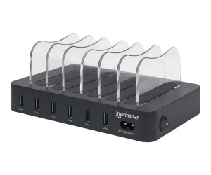 Manhattan Charging Station, 6x USB-A Ports, Outputs: 6x...