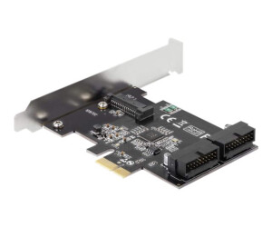 Delock PCI Express Card to 2 x Internal USB 3.0 PIN HEADER - USB adapter - PCIe 2.0 - USB 3.0 (internal)