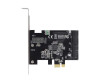 Delock PCI Express Card to 2 x Internal USB 3.0 PIN HEADER - USB adapter - PCIe 2.0 - USB 3.0 (internal)