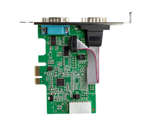 StarTech.com 2 Port Serielle PCI Express RS232 Adapter Karte - Serielle PCIe RS232 Kontroller Karte - PCIe zu Dual Serielle DB9 - 16950 UART - Erweiterungskarte - Windows & Linux (PEX2S953)