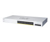 Cisco Business 220 Series CBS220-24T-4G - Switch - Smart - 24 x 10/100/1000 + 4 x Gigabit SFP (Uplink)