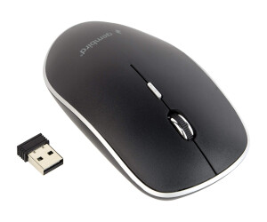 Gembird Musw -4b -01 - Mouse - Visually - 4 keys - wireless - 2.4 GHz - Wireless recipient (USB)