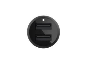 Belkin BoostCharge Dual Charger - Auto-Netzteil - 24 Watt - 4.8 A - 2 Ausgabeanschlussstellen (USB)