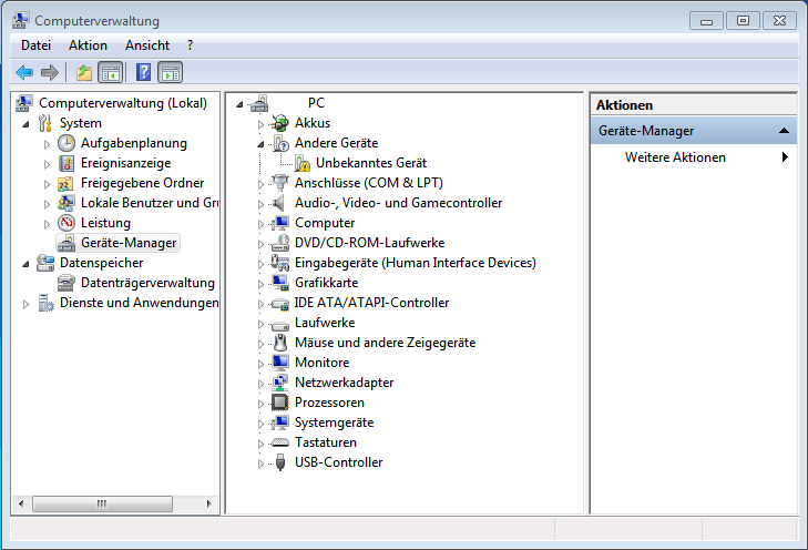 Windows Geräte-Manager
